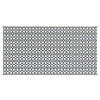 9x18 Ultra Large Outdoor Rug | Black & White Reversible Clover Pattern