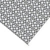 9x18 Ultra Large Outdoor Rug | Black & White Reversible Clover Pattern