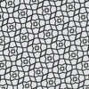 9x18 Ultra Large Outdoor Rug | Black & White Reversible Clover Pattern