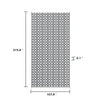 9x18 Ultra Large Outdoor Rug | Black & White Reversible Clover Pattern