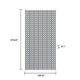 9x18 Ultra Large Outdoor Rug | Black & White Reversible Clover Pattern