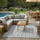 9x18 Ultra Large Outdoor Rug | Black & White Reversible Clover Pattern