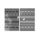 Mez 6x9 Medium Outdoor Rug | Black White Bohemian Geometric Pattern w Bag