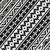 Mez 6x9 Medium Outdoor Rug | Black White Bohemian Geometric Pattern w Bag