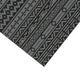 Mez 6x9 Medium Area Outdoor Rug | Black Gray Bohemian Geometric Pattern