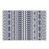Mez 6x9 Medium Area Outdoor Rug | White Blue Geometric, Picnic Rug in Bag