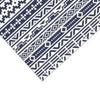 Mez 6x9 Medium Area Outdoor Rug | White Blue Geometric, Picnic Rug in Bag