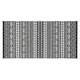 Mez 9x18 Ultra Large Outdoor Rug | Black White Bohemian Geometric Pattern