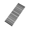 Mez 9x18 Ultra Large Outdoor Rug | Black White Bohemian Geometric Pattern