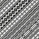Mez 9x18 Ultra Large Outdoor Rug | Black White Bohemian Geometric Pattern