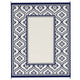 8x10 Large Area Outdoor Rug with Carrying Bag | Blue White Gourd Border
