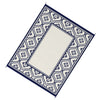 8x10 Large Area Outdoor Rug with Carrying Bag | Blue White Gourd Border
