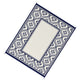 8x10 Large Area Outdoor Rug with Carrying Bag | Blue White Gourd Border
