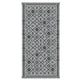 Kexy 9x18 Ultra Large Outdoor Rug with Carrying Bag | Black Gray Geometric