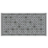 Kexy 9x18 Ultra Large Outdoor Rug with Carrying Bag | Black Gray Geometric