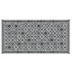 Kexy 9x18 Ultra Large Outdoor Rug with Carrying Bag | Black Gray Geometric
