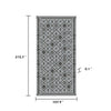 Kexy 9x18 Ultra Large Outdoor Rug with Carrying Bag | Black Gray Geometric