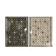 Kexy 9x12 Large Area Outdoor Rug with Carrying Bag | Beige Black Geometric