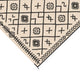 Kexy 9x12 Large Area Outdoor Rug with Carrying Bag | Beige Black Geometric