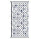 Kexy 9x18 Ultra Large Outdoor Rug with Carrying Bag | Blue White Geometric