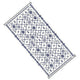 Kexy 9x18 Ultra Large Outdoor Rug with Carrying Bag | Blue White Geometric