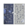 Kexy 9x18 Ultra Large Outdoor Rug with Carrying Bag | Blue White Geometric