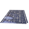 Kexy 9x18 Ultra Large Outdoor Rug with Carrying Bag | Blue White Geometric