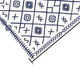 Kexy 9x18 Ultra Large Outdoor Rug with Carrying Bag | Blue White Geometric