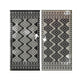 Elyz XL Outdoor Area Rug | Black & White Tribal Design | 9x18 Waterproof
