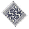 Elyz Large Outdoor Area Rug | Blue White Tribal Design | 8x10 Weatherproof