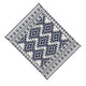 Elyz Large Outdoor Area Rug | Blue White Tribal Design | 8x10 Weatherproof