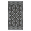 Elyz XL Outdoor Area Rug | Gray & White Tribal Design | 9x18 Waterproof