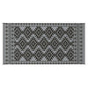 Elyz XL Outdoor Area Rug | Gray & White Tribal Design | 9x18 Waterproof