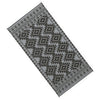 Elyz XL Outdoor Area Rug | Gray & White Tribal Design | 9x18 Waterproof