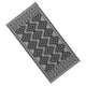 Elyz XL Outdoor Area Rug | Gray & White Tribal Design | 9x18 Waterproof