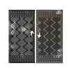 Elyz XL Outdoor Area Rug | Gray & White Tribal Design | 9x18 Waterproof
