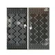 Elyz XL Outdoor Area Rug | Gray & White Tribal Design | 9x18 Waterproof