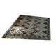 Elyz XL Outdoor Area Rug | Gray & White Tribal Design | 9x18 Waterproof