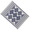 Elyz Large Outdoor Area Rug | Blue & White Tribal Design | 9x12 Waterproof