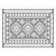 Pema Outdoor Area Rug | Gray & White Patchwork | XL 9x12 Beach Rug
