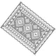 Pema Outdoor Area Rug | Gray & White Patchwork | XL 9x12 Beach Rug