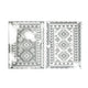Pema Outdoor Area Rug | Gray & White Patchwork | XL 9x12 Beach Rug