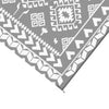 Pema Outdoor Area Rug | Gray & White Patchwork | XL 9x12 Beach Rug