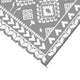 Pema Outdoor Area Rug | Gray & White Patchwork | XL 9x12 Beach Rug