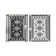 Pema Outdoor Area Rug | Black & White Patchwork | Large 8x10 Beach Rug