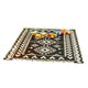 Pema Outdoor Area Rug | Black & White Patchwork | Large 8x10 Beach Rug