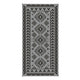 Pema Outdoor Area Rug | Gray & White Patchwork | Giant 9x18 Picnic Rug