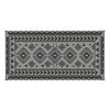 Pema Outdoor Area Rug | Gray & White Patchwork | Giant 9x18 Picnic Rug