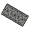 Pema Outdoor Area Rug | Gray & White Patchwork | Giant 9x18 Picnic Rug