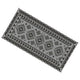 Pema Outdoor Area Rug | Gray & White Patchwork | Giant 9x18 Picnic Rug